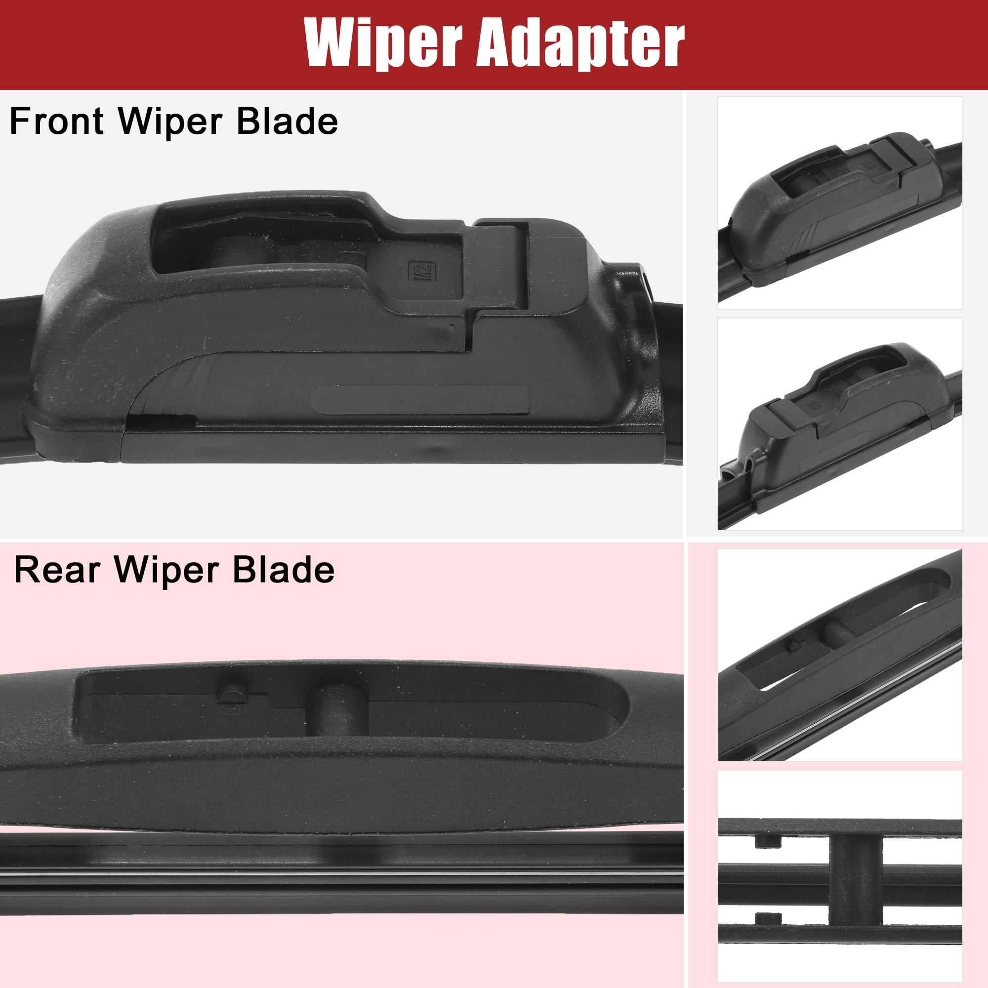 Unique Bargains 26 Inch Front Rear Windshield Wiper Blade Set for Acura MDX 2007 2013
