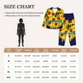 thumbnail image 5 of Uemuo PLANETA EN FORMA DE PIZZA Pattern Womens Pajama Sets,PJ Set for Women,Pajamas for Women Logo,Long Sleeve Pajama Set for Women,Soft Long Sleeve Top With Pants-Small, 5 of 9