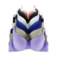 thumbnail image 1 of Pack of 6 pieces Women's Wired Basic Regular Padded Everyday Bras A/B/C/D/DD 42DD (8228-57R3+4), 1 of 1