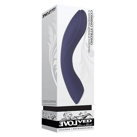 Evolved Novelties 7.5" Coming Strong Rechargeable G-Spot Massager, Black