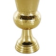 thumbnail image 5 of DecMode 11" Goblet Inspired Hammered Gold Aluminum Metal Vase, 5 of 9