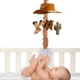 thumbnail image 3 of Lambs & Ivy Country Western Cowboy Hat Musical Baby Crib Mobile Soother Toy, 3 of 6