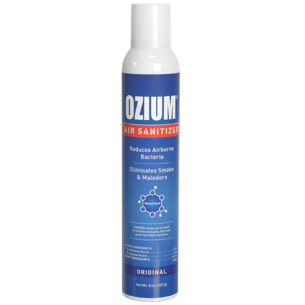 Ozium Air Sanitizer 8 Oz. Spray with A 4Leaf Clover Car Air Freshener
