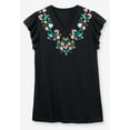 thumbnail image 4 of Woman Within Plus Size Embroidered V-Neck Tunic, 4 of 5
