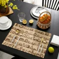 thumbnail image 3 of Set Coffee Time Table Mat For Dining Table Kitchen Accessories Linens Placemat Tea Coaster Pads, 3 of 5