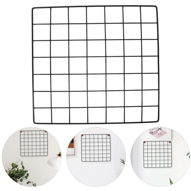 Luxshiny Panel De Rejilla Metálica Para Exhibición De Fotos Y Artículos Con Estructura Resistente