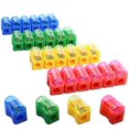 thumbnail image 2 of Faxco 96 PCS Coloured Plastic Pencil Sharpenerï¼ŒKids Plastic Manual Pencil Sharpener with Cap Bulk Setï¼ŒPlastic Manual Pencil Sharpenerï¼ŒMini Handheld Sharpener with Lid, 2 of 10