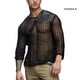 thumbnail image 1 of [KER] Top De Malla Para Hombres Con Mangas Largas Cuello Redondo Hueco Sexy Vestido De Poliéster Camisa De Punto Ropa Para Hombre, 1 of 4