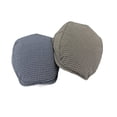 thumbnail image 3 of Classic Plaid Flat Cap, Gray Check Pattern, 3 of 6