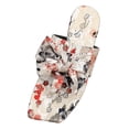 thumbnail image 1 of IUJSOY Bow Flat Sandals for Women Dressy Square Open Toe Sandals Comfortable Slip on Slide Sandals, 1 of 5