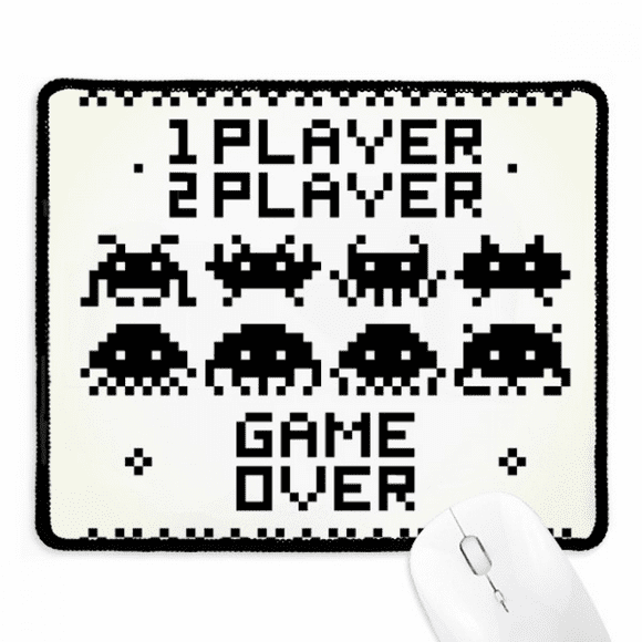 Players Game Over Little Monster Pixel Mousepad Stitched Edge Mat Rubber Gang Pad