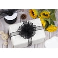 thumbnail image 6 of Joycrosso 2.5 Inch Black Wired Organza Ribbon - 20 Yards Sheer Decorative Ribbon for Gift Wrapping, Wedding Decor, Christmas Tree, Crafts & DIY Projects, 6 of 6