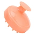 thumbnail image 2 of Cepillo masajeador de silicona para el cuero cabelludo, exfoliante y champú para todo tipo de cabello, color naranja y rosa., 2 of 14