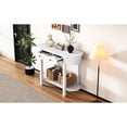 thumbnail image 2 of Pine Veneer Console Table with Drawers / Durable and Stylish for Entries, 2 of 6