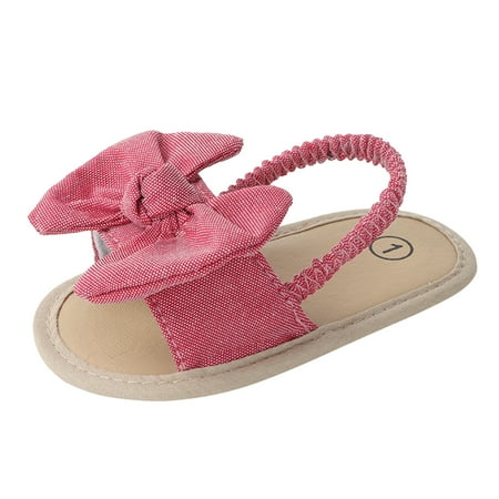 

Youmylove Prewalker Bow Solid Baby Shoes Beach Girls Toddler Sandals Children Baby Shoes Baby Shoes Spring/Autumn