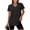 c01Black, variant on Womens Workout Tops V Neck Short Sleeve Shirts Lightweight Breathable Sun Protection UPF 50+ Quick Dry Outfits for Hiking Running Black S