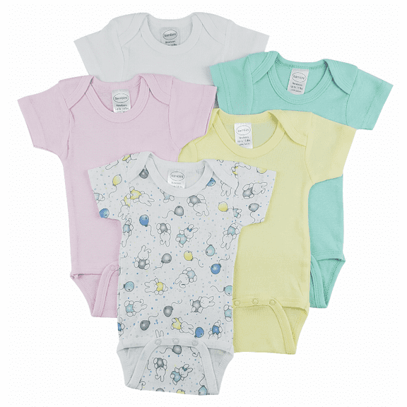 Bambini Short Sleeve One Piece 5 Pack