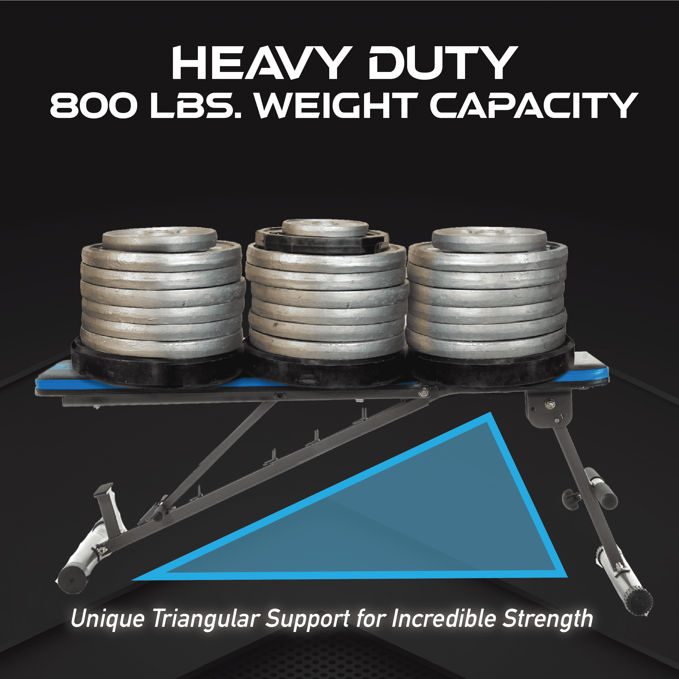 PROGEAR 1300 Adjustable and Foldable 12 Position Heavy-Duty Weight Bench with an Extended 800lb Weight Capacity and Leg Hold Down