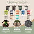 thumbnail image 5 of WestinTrends Malibu Outdoor Side Table – All-Weather Poly Lumber Adirondack Round Patio End Table, Gray, 5 of 12