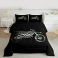 thumbnail image 2 of jejeloiu Extreme Dirt Bike Twin Comforter Sets,Gray Black Bedding Set For Boys Kids Reversible 2 Pieces, 2 of 8