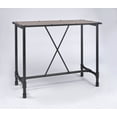 thumbnail image 1 of ACME Caitlin Bar Table in Rustic Oak & Black, 1 of 2