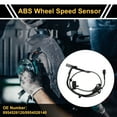 thumbnail image 2 of Sensor de velocidad de rueda ABS Unique Bargains Sensor ABS Sistema de frenos antibloqueo No.8954526120 para Toyota Hiace 2013 1 Pc Trasero Derecho, 2 of 6