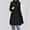 *Black, variant on ClodeEU Women's Knit and Wool Blend Paneled Cape Coat，Button Up Trench Coat With Pockets , Trendy Coat for Fall Winter Red,Womens Plus XXL