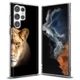 thumbnail image 1 of TalkingCase Slim Phone Case Compatible for Samsung Galaxy S22 Ultra 5G, Lion Photo Print, Thin Light, Flexible, Soft, USA, 1 of 6