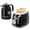 Black, variant on MegaChef 1.7 Liter Electric Tea Kettle and 2 Slice Toaster Combo in Red