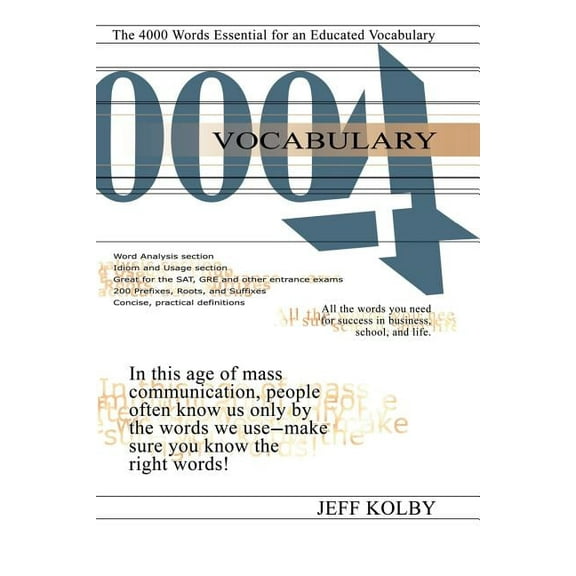 Vocabulary 4000: The 4000 Words Essential for an Educated Vocabulary, (Paperback)