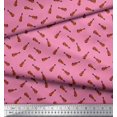 thumbnail image 3 of Soimoi Velvet Fabric Guitar Musical Instrument Decor Fabric Printed Yard 58 Inch Wide, 3 of 3