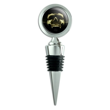 

Shadow Skull Monster Horns Fantasy Wine Bottle Stopper