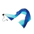 thumbnail image 2 of Milageto Belly Dance Ball Poi Streamers Silk Streamer Set for Carnivals Dancing Party white and blue, 2 of 8