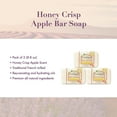 thumbnail image 3 of A LA MAISON Honey Crisp Apple Bar Soap - Triple French Milled Natural Moisturizing Hand Soap Bar (3 Bars of Soap, 8.8 oz), 3 of 5