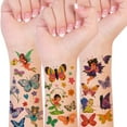 thumbnail image 5 of Wrapables Waterproof Glitter Temporary Tattoos, Birthday Party Favors and Supplies, Goodie Bag Fillers, 10 Sheets Fairies and Butterflies, 5 of 5