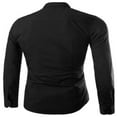 thumbnail image 2 of Men‘s Formal Long Sleeve Button Up Shirt Slim Tops M-XXXL, 2 of 8