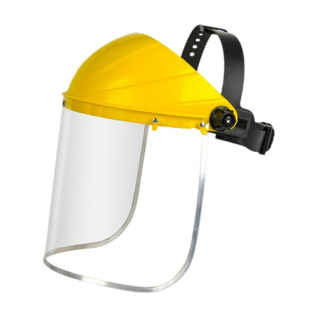 Máscara de protección práctica ajustable de máscara de soldadura para de minería de soldadores Parte superior amarilla