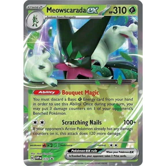 Pokemon Scarlet & Violet  Meowscarada ex Promo Single Card