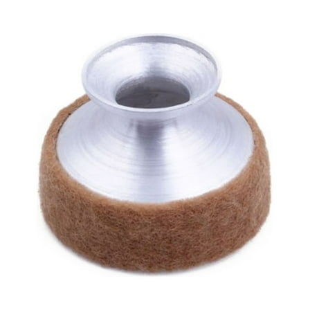 Masteelf 1Set Soprano Saxophone Mute for Music Practice Hard Aluminum Brown