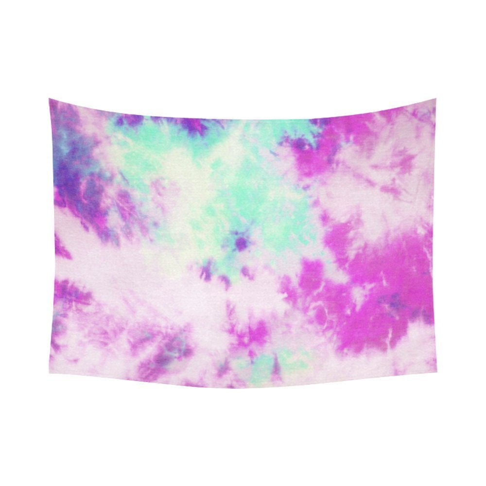 Gckg Trippy Colorful Tie Dye Psychedelic Tapestry Horizontal Wall