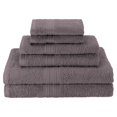 thumbnail image 1 of Superior EF-6 PC SET GH Eco-Friendly 100 Percent Ringspun Cotton Towel Set - Graphite, 6 Pieces, 1 of 1