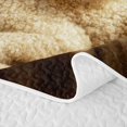 thumbnail image 5 of Manfei Jungle Lion Sheep Quilt Full, Vintage Western Bible Full Bedspread Sets, Dark Brown, Black Reversible, 3pcs, 1 Coverlet and 2 Pillowcases, 5 of 7