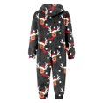 thumbnail image 6 of HNMKIU Kids Christmas Jumpsuit Cozy Print Girls Jumpsuit Hooded Romper Playwear Winter Holiday Outfit Soft Thermal Loungewear For Toddler And Kid Christmas Outfit Dark Gray - 3-4 Years, 6 of 6