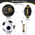 thumbnail image 2 of Juego de pelotas deportivas Sratte Soccer Basketball con bomba, 2 of 6