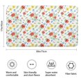 thumbnail image 3 of Pioneer Flower Floral Print Pattern Bathroom Rugs Mat, Non Slip Microfiber Bathroom Rug with Rubber Backing, Soft Mats for Bathroom Floor Tub Shower, 17"x30", 3 of 5