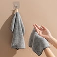 thumbnail image 1 of New Strong Bamboo Charcoal Dishcloth Microfiber Kitchen Towel Thickened Absorbent Non-stick Oil Rags Home Cleaning Dishcloth3pcs He Qiyong unisex, 1 of 1