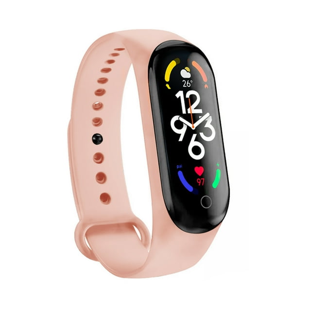 Smartband Unisex Deportivo Correa De Silicona Notificaciones Redes Sociales y Llamadas Rosa NU NORDIC Smartband