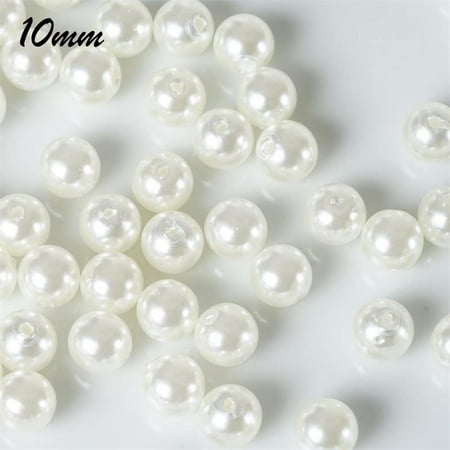 Efavormart 10MM  Wedding Faux Pearl Beads Garland Loose Faux Pearl Beads for Jewelry Making Supplies Or Vase Fillers - 1000 PCS