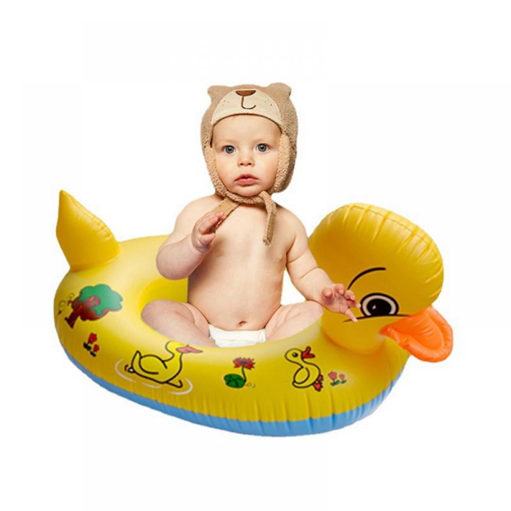 Inflatable Baby Pool Float 3month 6years Old Baby Yellow Duck Swimming Pool Toys Inflatable Swimming Pool Swim Float for Baby-Pool Float Baby Swimming Float Inflatable Pool Float Swimming Ring 