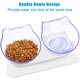 thumbnail image 5 of Juego de cuencos elevados para comida para gatos, cuencos para gatos elevados inclinados a 15°, plato antivómitos para gatos, cuencos para mascotas con soporte para gatos de interior y cuenco doble pequeño Sailing  Electrónica, 5 of 5